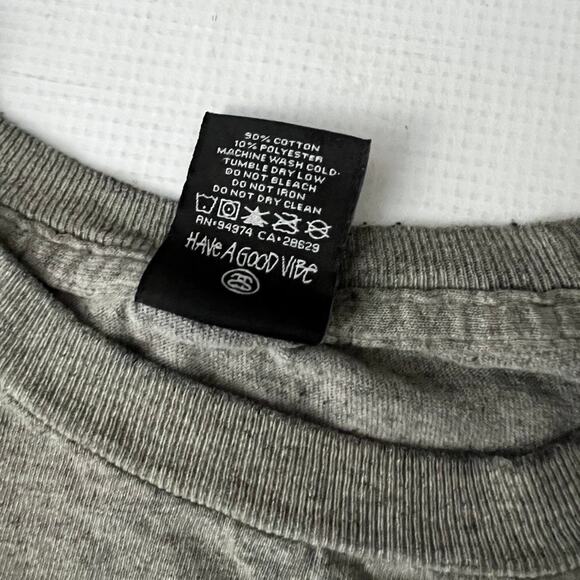 Stussy Vintage T Shirt Thrashed Holed Stained Men Size Large - Picture 6 of 13